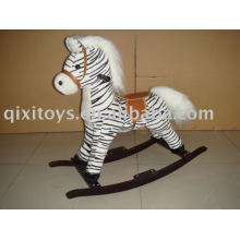 plush rocking horse(zebra), childern animal rider toy